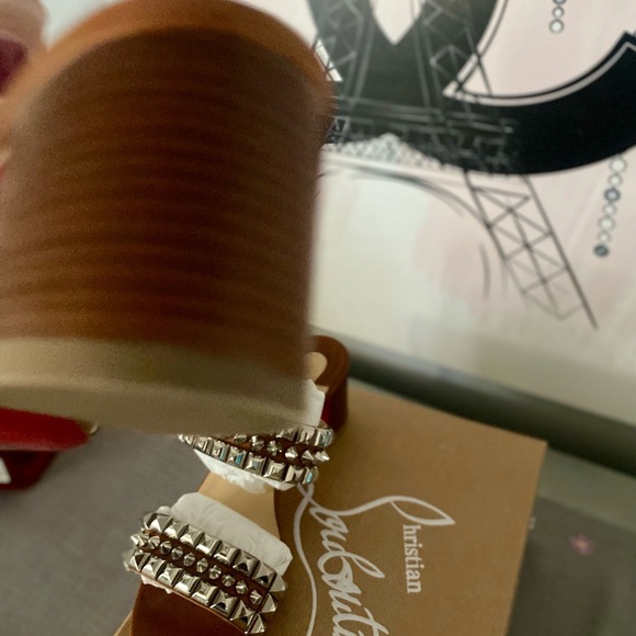 Christian Louboutin stud sandals, wore twice. - Picture 5 of 5